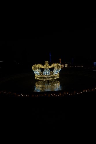 Couronne illuminée — Lumières en Seine, Saint-Cloud
